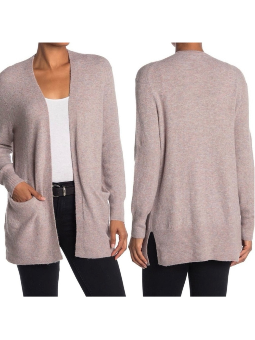 Madewell Cozy Walker Cardigan in Heather Boysenberry Medium